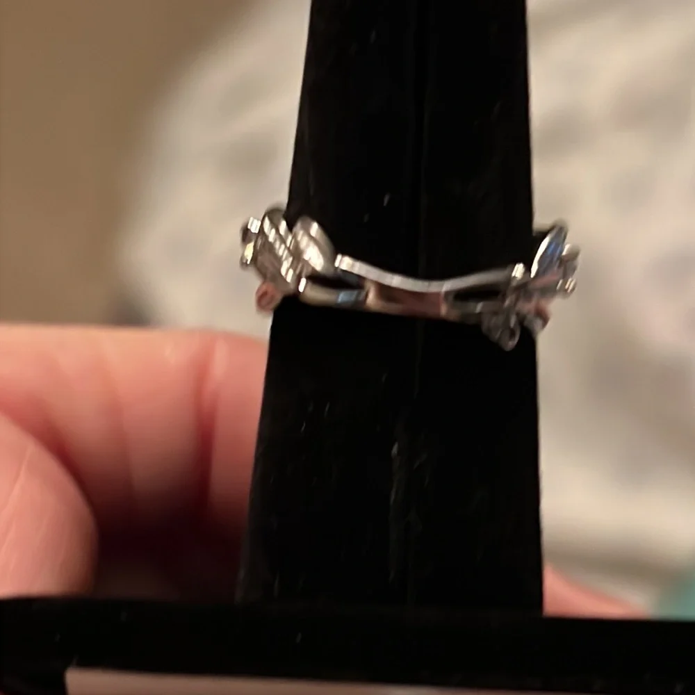 Sterling silver aquamarine ring. - Picture 5 of 8